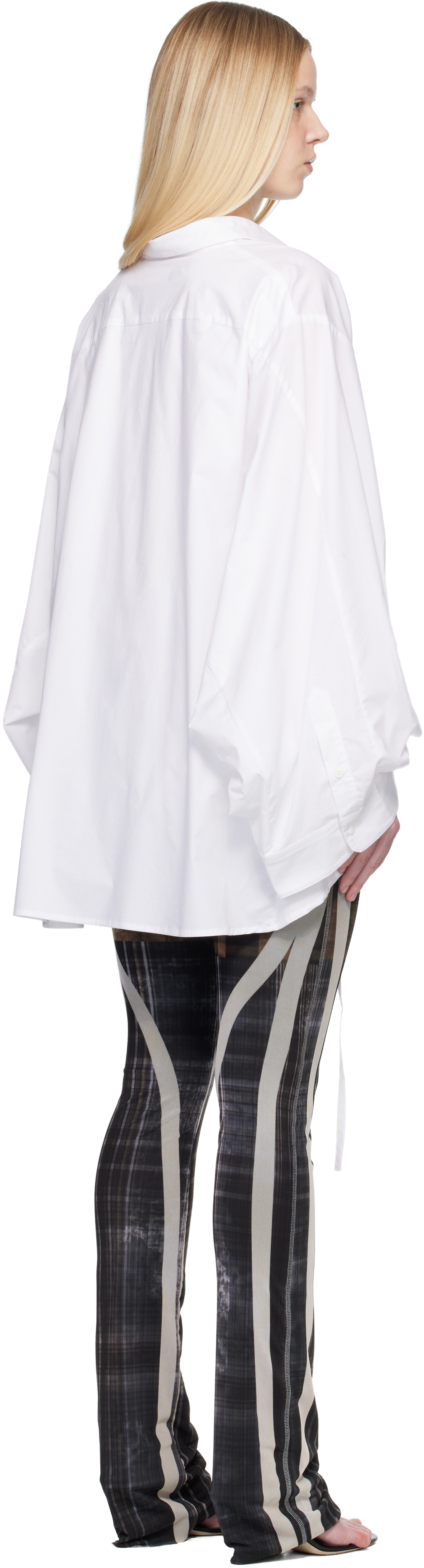 Ottolinger White Liberated Double Shirt Minidress