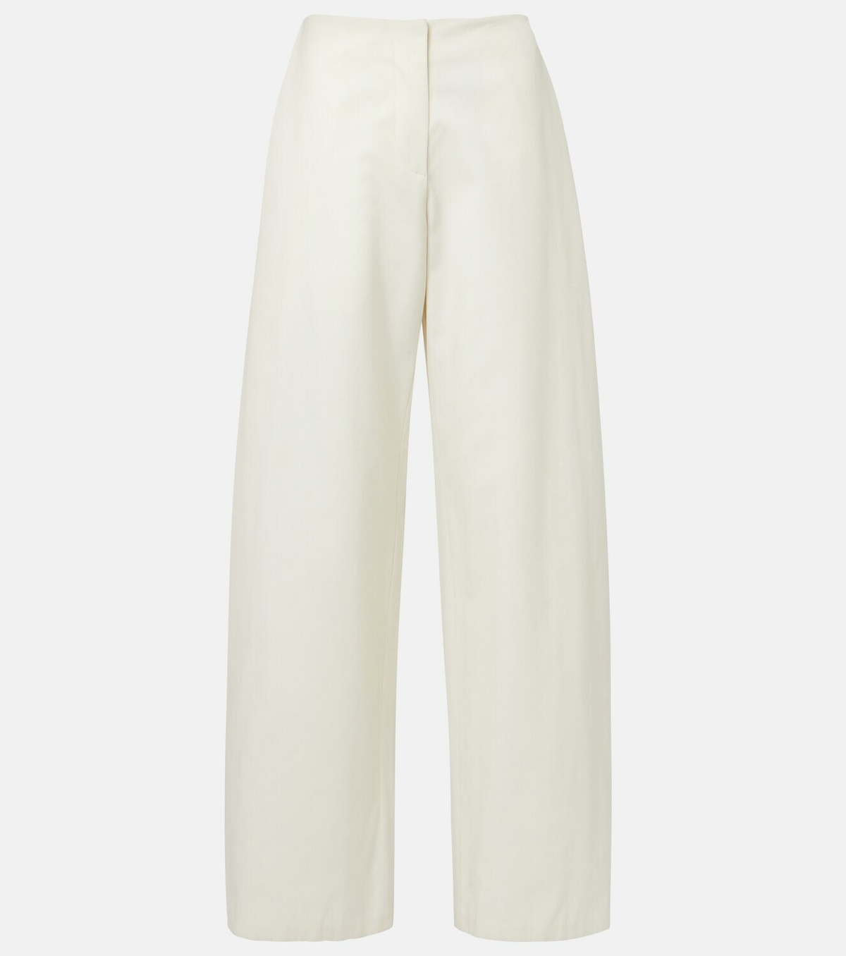The Row Galileo cotton and silk barrel-leg pants