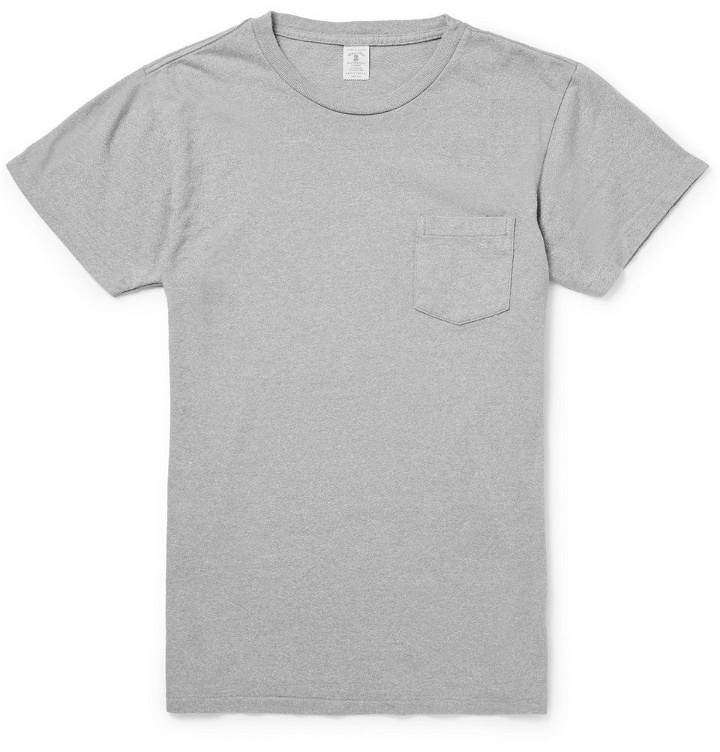 Photo: Velva Sheen - Mélange Cotton-Blend Jersey T-Shirt - Men - Gray