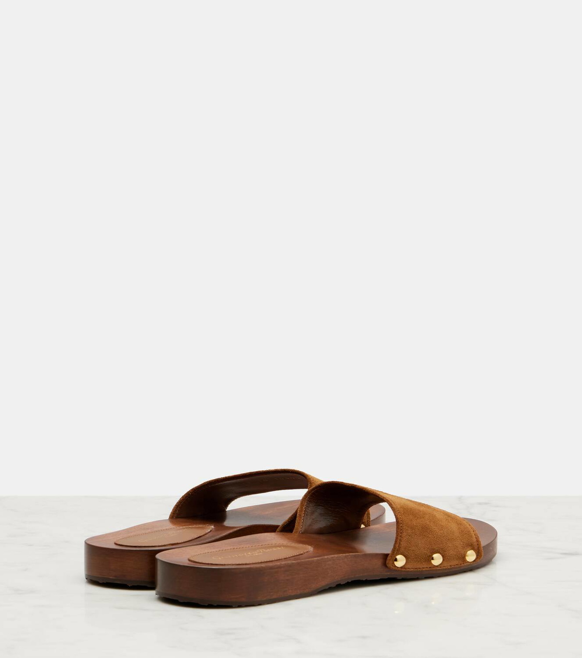 Gianvito Rossi Riviera suede slides