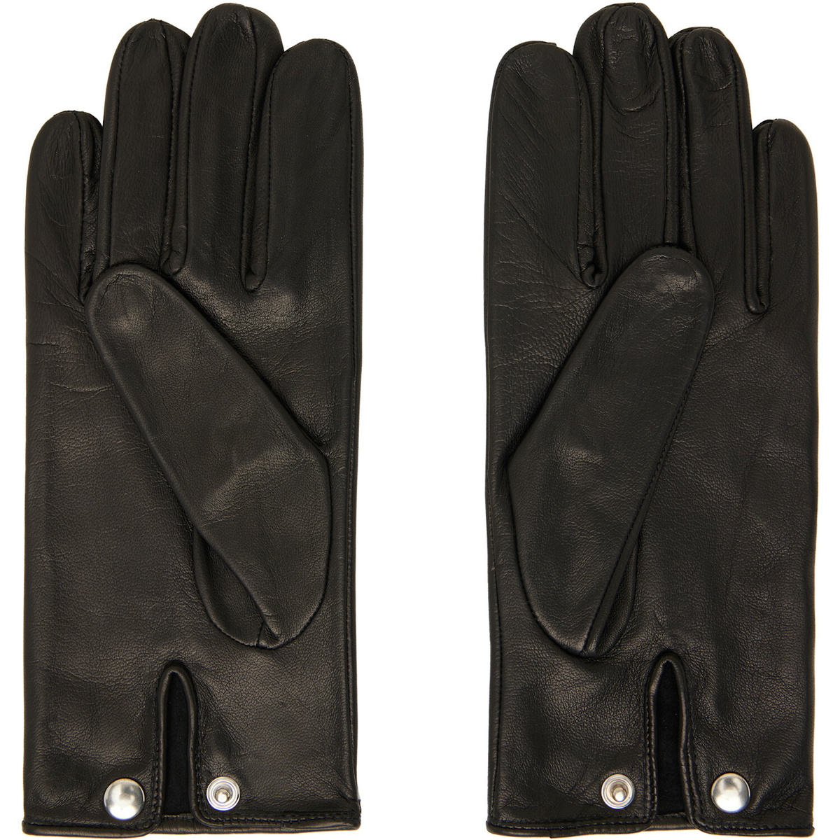 Ernest W. Baker Black Leather Gloves