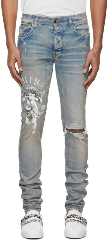 Photo: AMIRI Blue Cherub Jeans