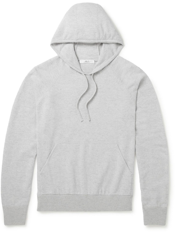 Photo: Mr P. - Wool and Cashmere-Blend Hoodie - Gray