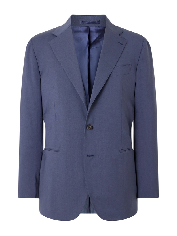 Photo: J. Mueser - Virgin Wool Suit Jacket - Blue