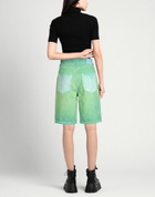 3.paradis Womens Denim shorts in Green