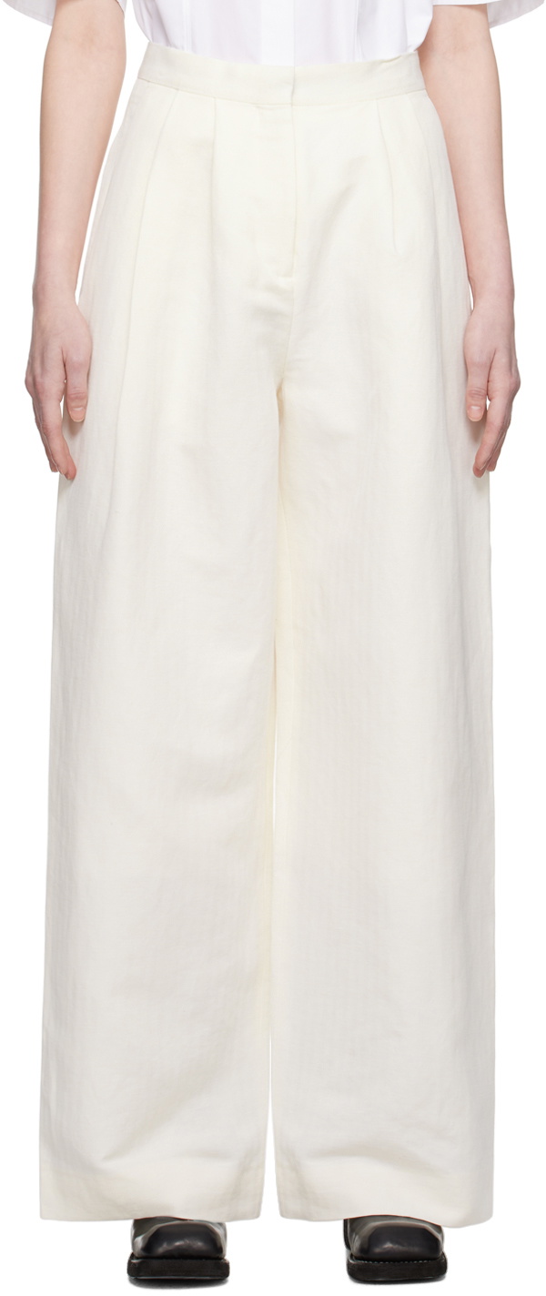 Mark Kenly Domino Tan Off-White Priscilla Trousers