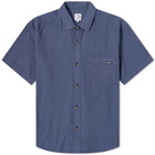 Polar Skate Co. Men's Short Sleeve Mitchell Check Shirt in Blue