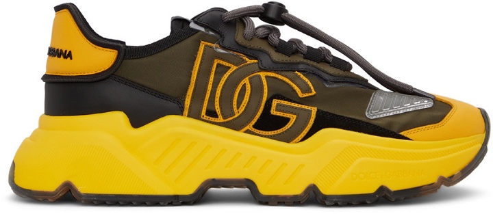 Photo: Dolce & Gabbana Yellow & Black Daymaster Sneakers