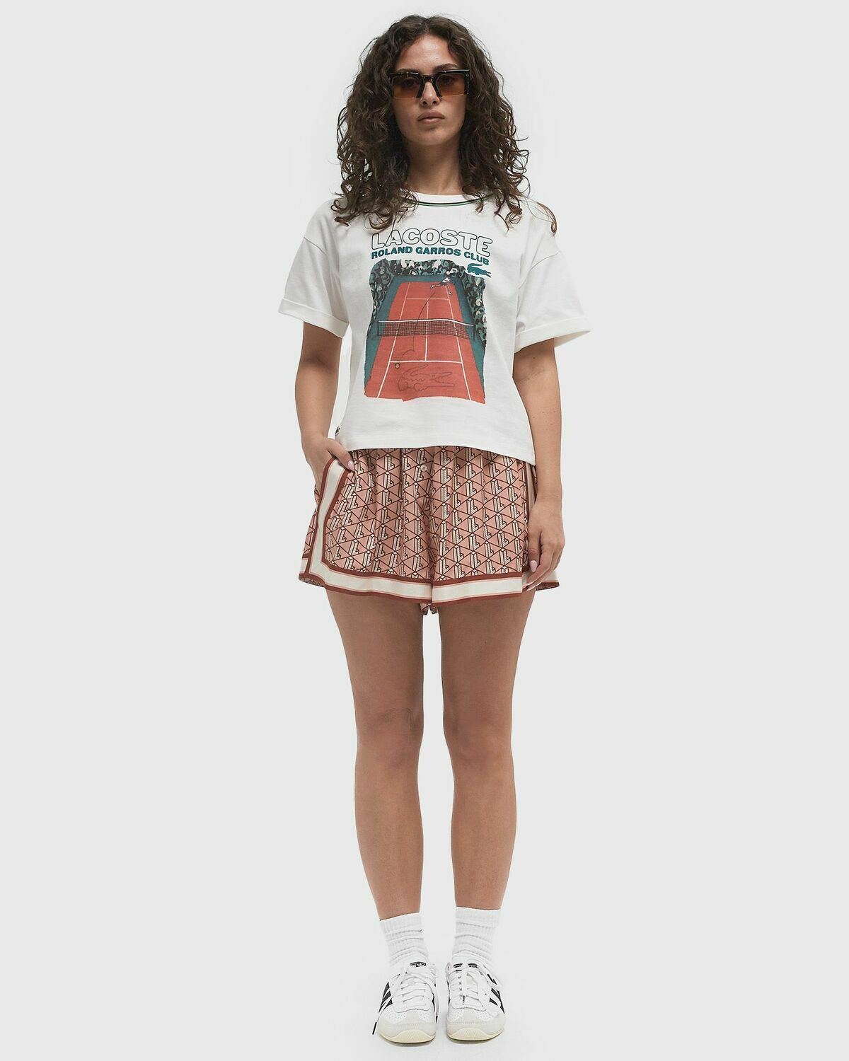 Lacoste TEE-SHIRT White Womens Shortsleefe