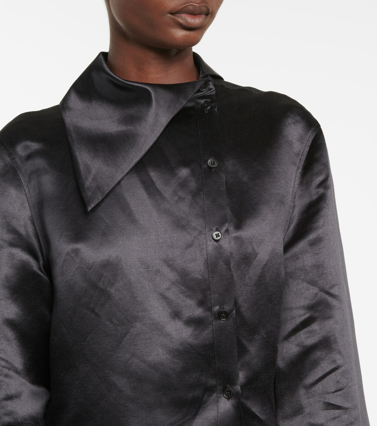 Jil Sander Gray Silk Tie