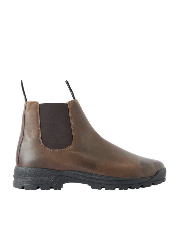 Photo: Grenson - Sneaker 94 Burnished Suede Chelsea Boots - Brown