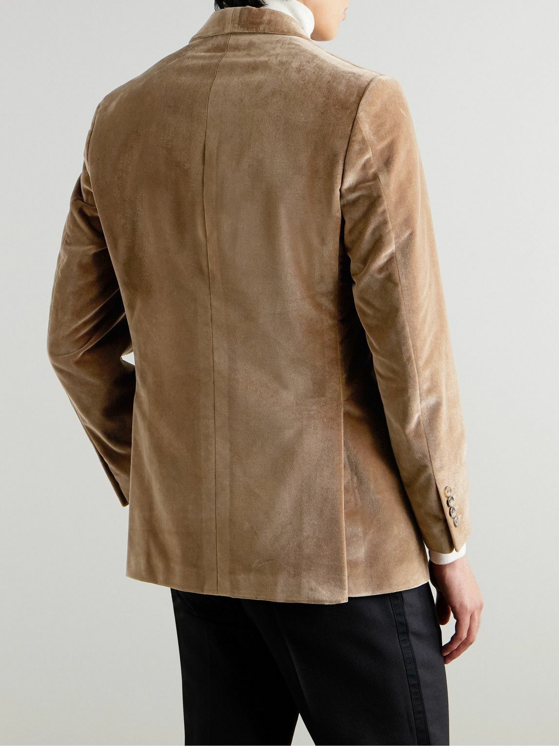 Richard James - Hyde Slim-Fit Cotton-Velvet Tuxedo Jacket - Brown