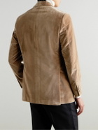 Richard James - Hyde Slim-Fit Cotton-Velvet Tuxedo Jacket - Brown
