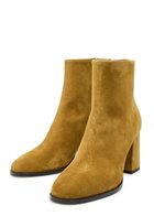 Valentino Garavani Fawcette 75 Suede Ankle Boots Camel
