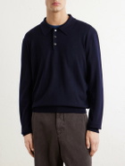 A.P.C. - Riou Virgin Wool Polo Shirt - Blue