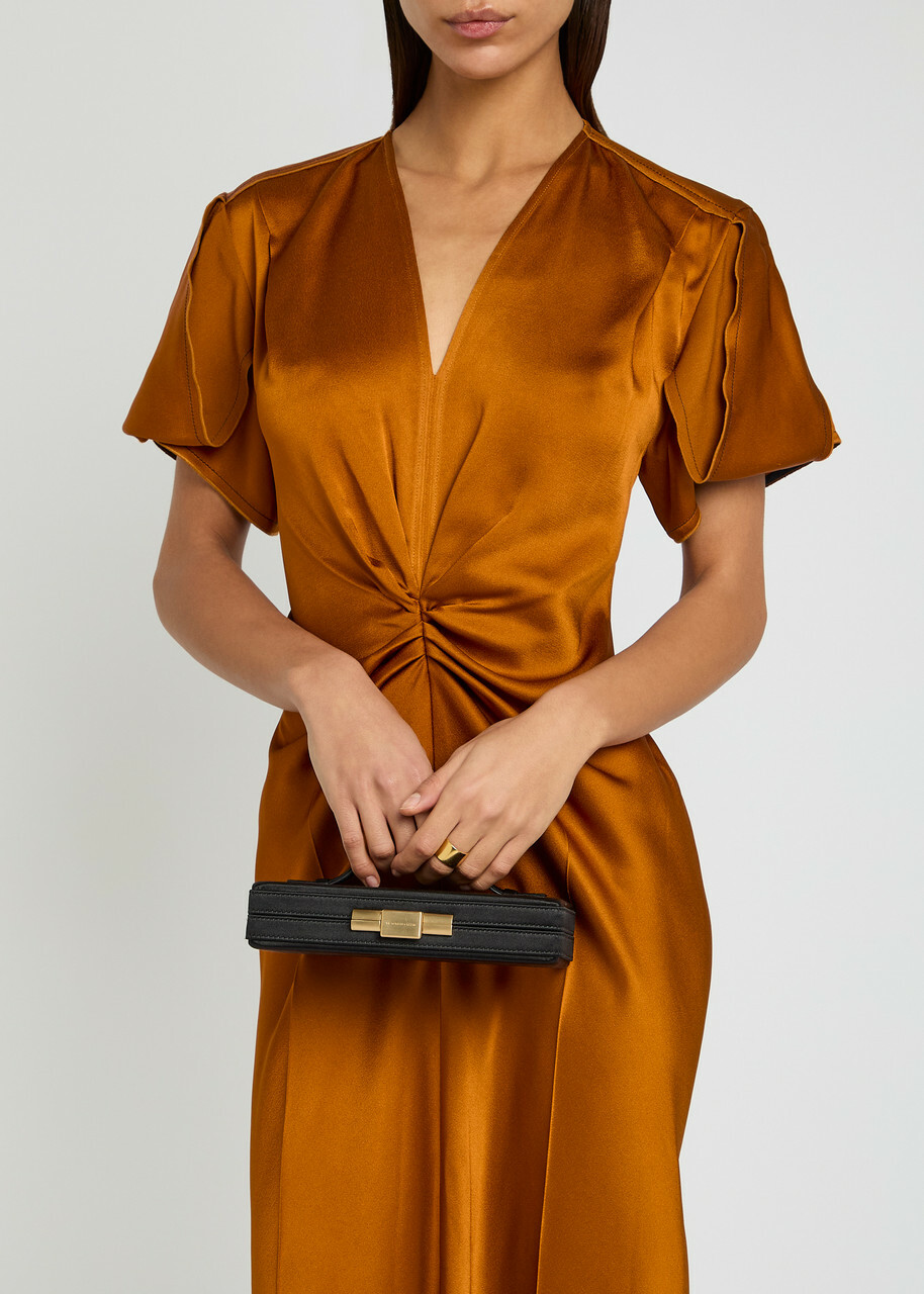 Victoria Beckham Satin box Clutch - Black - One Size