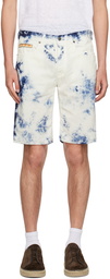 Massimo Alba Blue & White Kaleidoscope Shorts