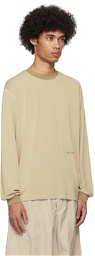 Birrot Beige Lay1 Boxy Long Sleeve T-Shirt