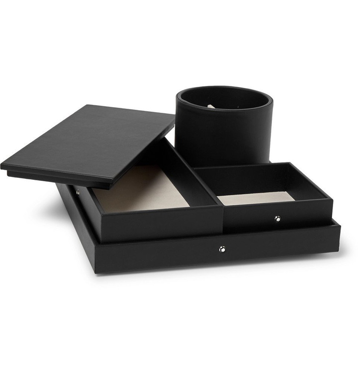 Photo: Montblanc - Leather Desk Tray - Black