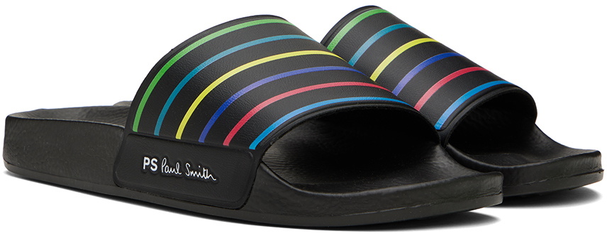 PS by Paul Smith Black Nyro Sports Stripe Slides