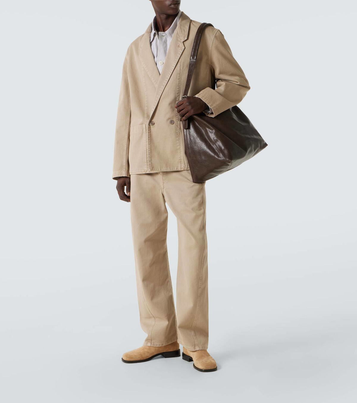 Lemaire Soft Workwear suede ankle boots