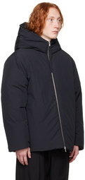 Jil Sander Black Hooded Down Jacket