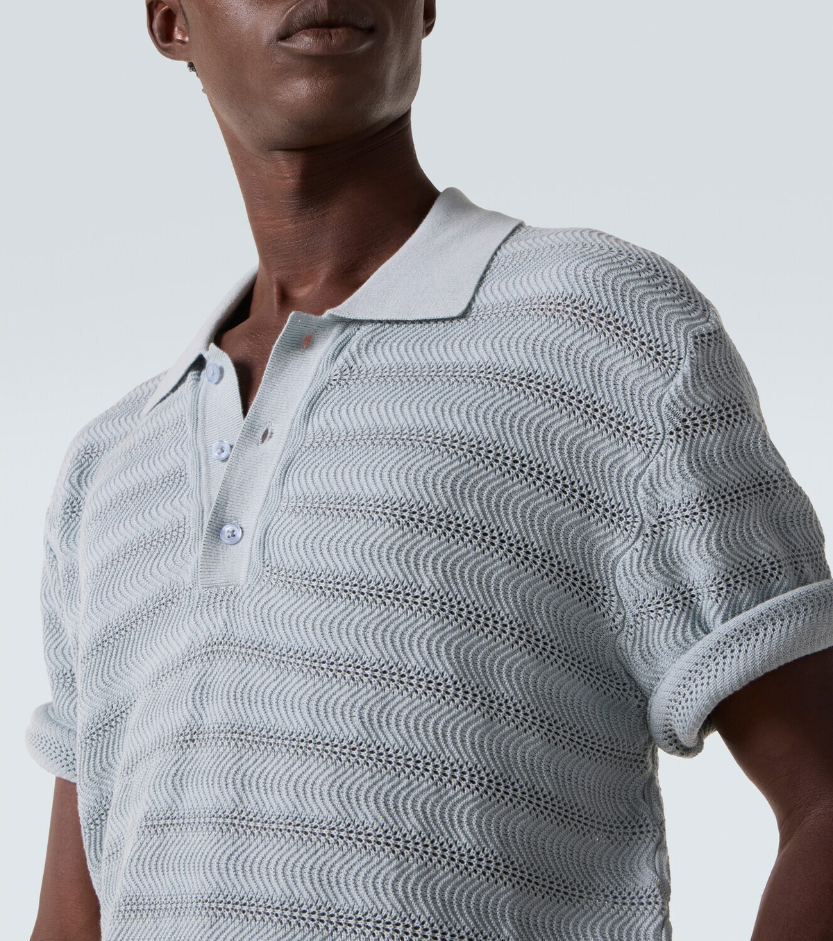 Frescobol Carioca Vidal cotton jacquard polo shirt