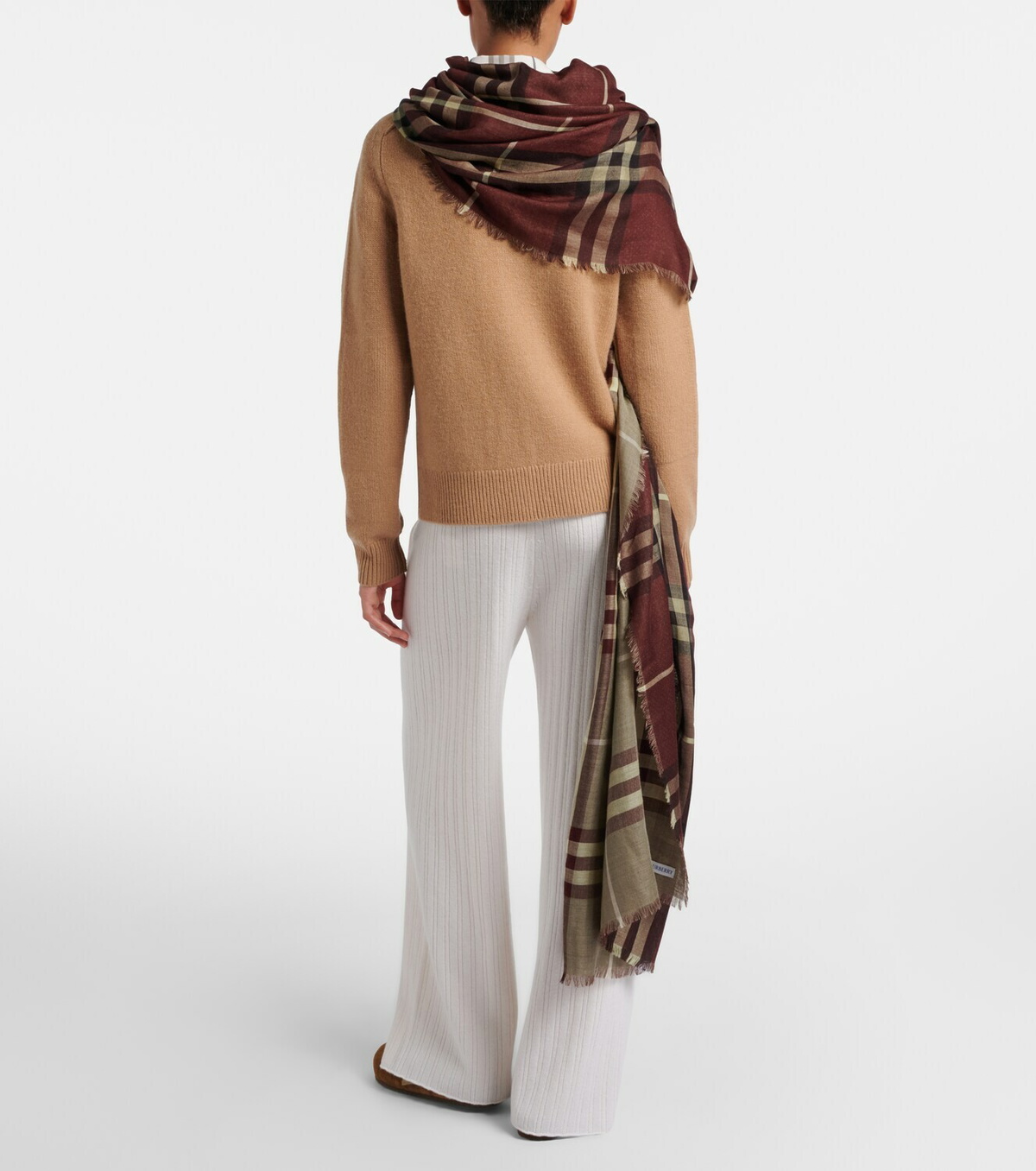 Burberry Burberry Check wool and silk scarf