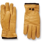 Hestra - Utsjö Fleece-Lined Full-Grain Leather Gloves - Yellow