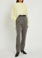 Calvin Klein Lucia Slim-leg Wool Trousers Grey