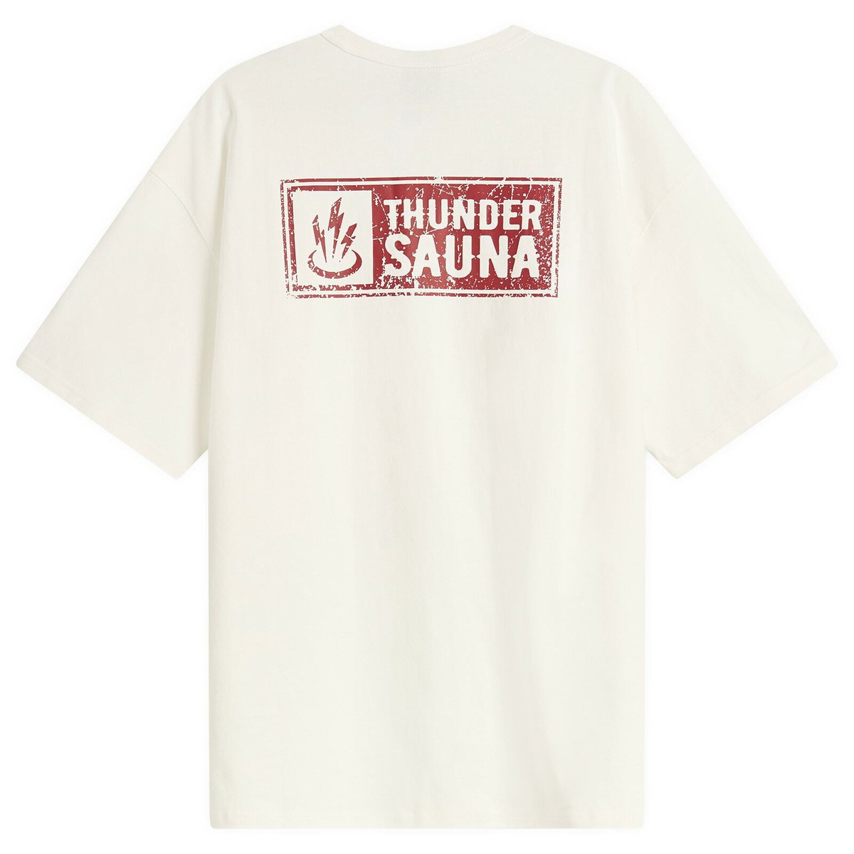 FrizmWORKS Men's Thunder Sauna Signboard T-Shirt in White
