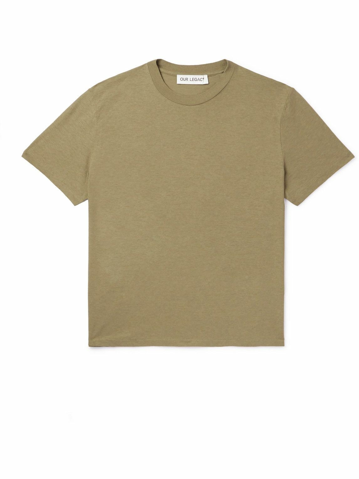 Our Legacy - Hover Cotton-Jersey T-Shirt - Green Our Legacy
