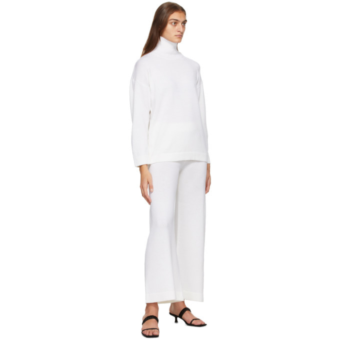 Max Mara Leisure Off-White Wool Renna Lounge Pants Max Mara Leisure