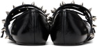 ABRA Black Spike Ballerina Flats