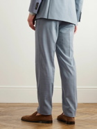Richard James - Straight-Leg Linen Suit Trousers - Blue