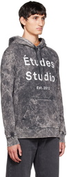 Études Black Klein Print Hoodie