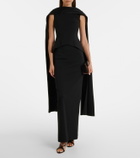 Solace London Annie scarf-detail gown