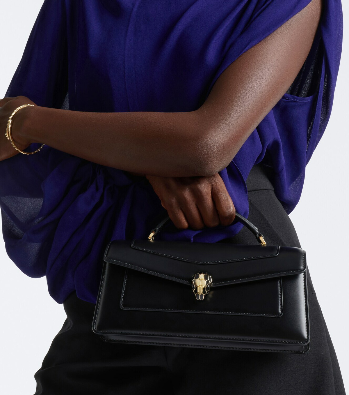 Bvlgari Serpenti Forever leather top-handle bag