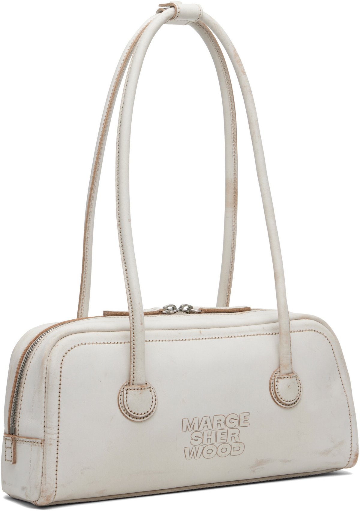 MARGESHERWOOD White Soft Boston EW Bag