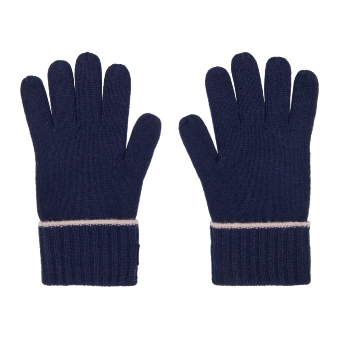 Burberry gloves deals blue