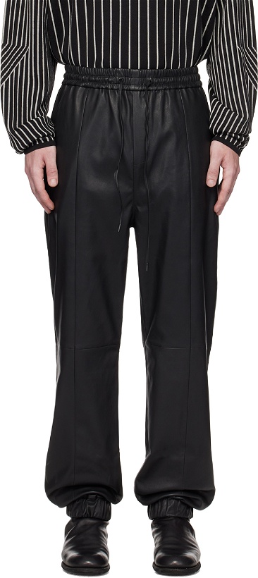 Photo: FREI-MUT SSENSE Exclusive Black Lima Leather Pants