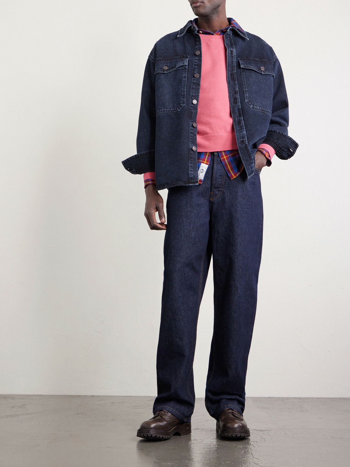Visvim - Jumbo SB Cotton-Jersey Sweatshirt - Red