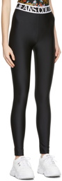 Versace Jeans Couture Black Logo Leggings