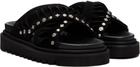 Toga Virilis Black Suede Sandals