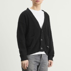 Picante Men's Shaggy Cardigan in Black