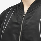 Alexander McQueen Men's Piping Harness Bomber Jacket in Black