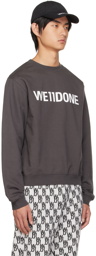 We11done Gray Fitted Sweatshirt