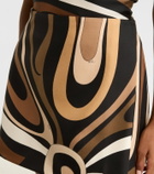 Pucci Marmo silk satin miniskirt