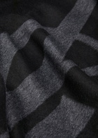 Saint Laurent Cassandra Logo Silk Scarf - Black - One Size