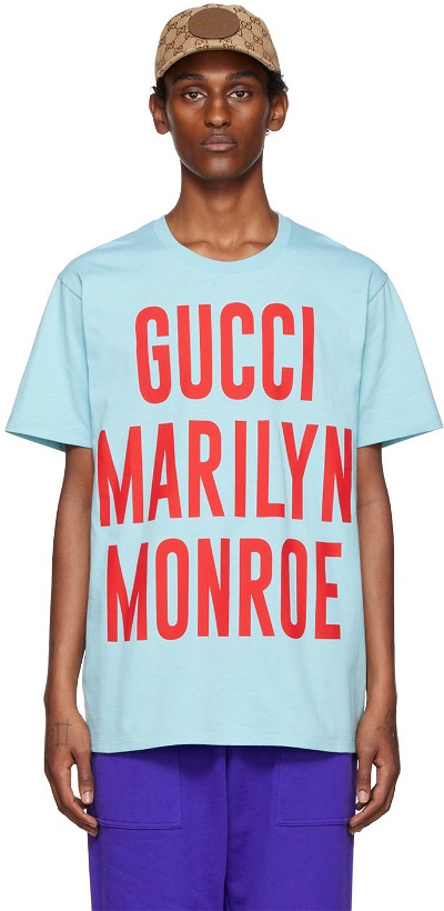 Photo: Gucci Blue 'Marylin Monroe' T-Shirt